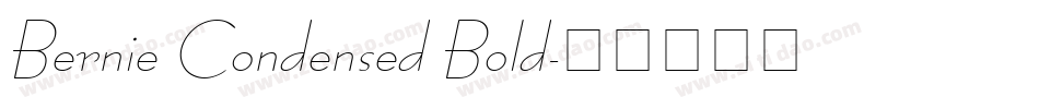 Bernie Condensed Bold字体转换